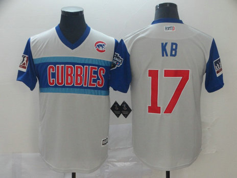 Cubs 17 Kris Bryant Kb Gray 2019 MLB Little League Classic Player Jersey