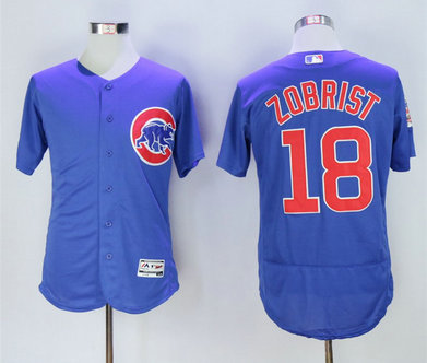 Cubs 18 Ben Zobrist Royal Flexbase Jersey