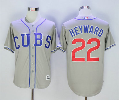 Cubs 22 Jason Heyward Gray Cool Base Jersey