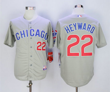Cubs 22 Jason Heyward Gray Road Cool Base Jersey