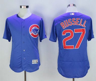 Cubs 27 Addison Russell Royal Flexbase Jersey
