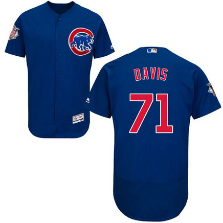 Cubs 71 Wade Davis Blue Flexbase Jersey