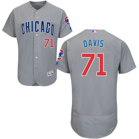Cubs 71 Wade Davis Gray Flexbase Jersey