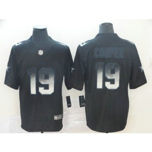Dallas Cowboys 19 Amari Cooper Black 2019 Smoke Fashion Limited Men Jersey