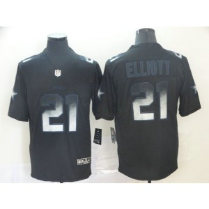 Dallas Cowboys 21 Ezekiel Elliott Black 2019 Smoke Fashion Limited Men Jersey