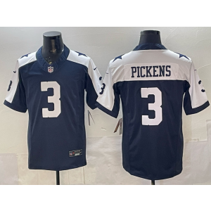 Dallas Cowboys 3 Pickens Thanksgiving Day F.U.S.E. Vapor Limited Men Jersey