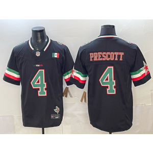 Dallas Cowboys 4 Prescott Black Mexico F.U.S.E. Vapor Limited Men Jersey