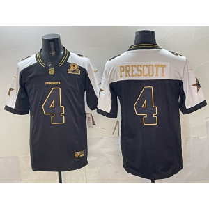 Dallas Cowboys 4 Prescott Thanksgiving Day F.U.S.E. Vapor Limited Men Jersey