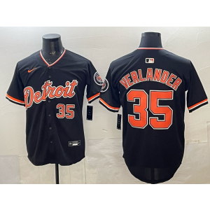 Detroit Tigers 35 Verlander Black Speical Cool Base Men Jersey