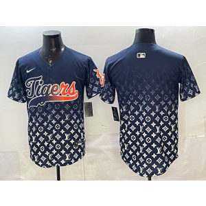 Detroit Tigers Blank Navy Baseball Men Jersey