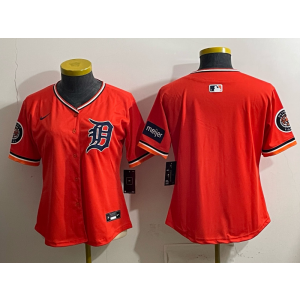 Detroit Tigers Blank Orange Cool Base Youth Jersey