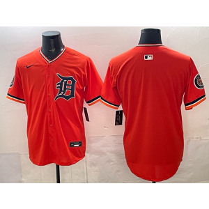 Detroit Tigers Blank Orange Speical Cool Base Men Jersey