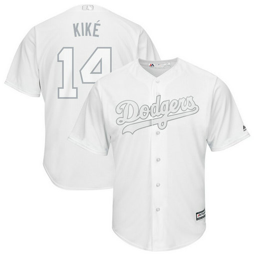 Dodgers 14 Enrique Hernandez Kike White 2019 Players' Weekend Player Jersey