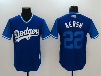 Dodgers 22 Clayton Kershaw Kersh Majestic Navy 2017 Players Weekend Nickname Jersey