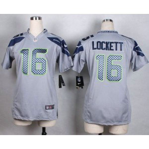 Draft Nike Seahawks 16 Tyler Lockett Grey Alternate Men Stitched NFL  Jersey