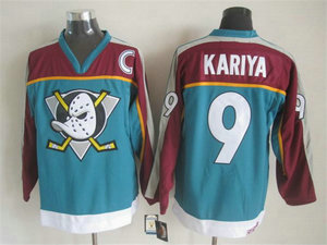 Ducks 9 Kariya Teal C Patch Jersey