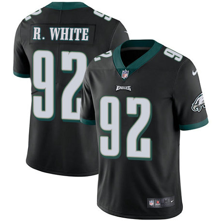 Eagles #92 Reggie White Black Alternate Men's Stitched Football Vapor Untouchable Limited Jersey