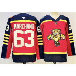 Florida Panthers 63 Brad Marchand Red 2026-2026 Winter Classic Men Jersey