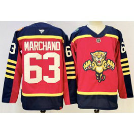 Florida Panthers 63 Marchand Red New Men Jersey