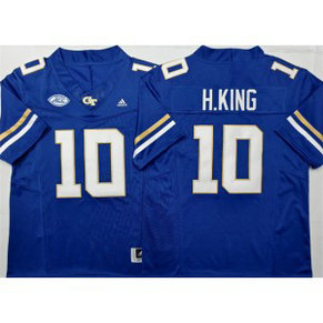 Georgia Tech Yellow Jackets 10 Haynes King Royal F.U.S.E. Vapor Limited Men Jersey