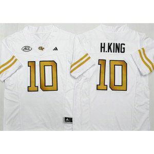 Georgia Tech Yellow Jackets 10 Haynes King White F.U.S.E. Vapor Limited Men Jersey