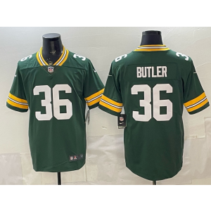 Green Bay Packers 36 Butler Green Vapor Limited Men Jersey
