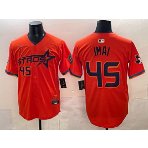 Houston Astros 45 Imai Orange Cool Base Men Jersey