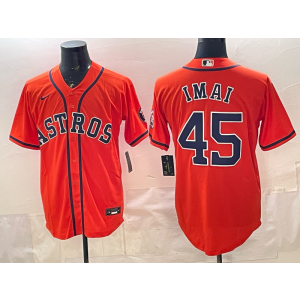Houston Astros 45 Imai Orange Cool Base Men Jersey