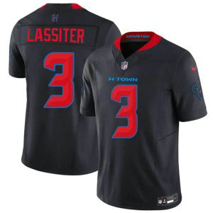 Houston Texans 3 Kamari Lassiter Navy Alternate 2026 F.U.S.E. Vapor Limited Men Jersey