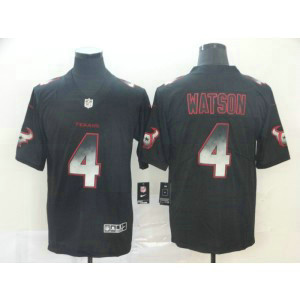 Houston Texans 4 Deshaun Watson Black 2019 Smoke Fashion Limited Men Jersey