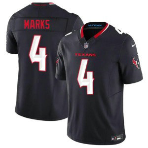Houston Texans 4 Woody Marks Navy 2026 F.U.S.E. Vapor Limited Men Jersey