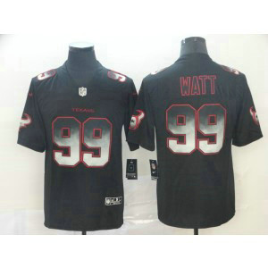 Houston Texans 99 J.J. Watt Black 2019 Smoke Fashion Limited Men Jersey