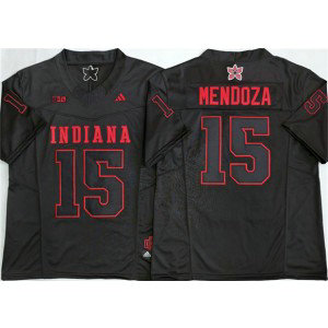 Indiana Hoosiers 15 Fernando Mendoza Black F.U.S.E. Vapor Limited Men Jersey