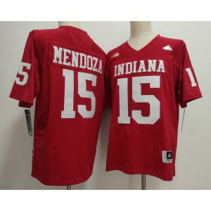 Indiana Hoosiers 15 Fernando Mendoza Red Diamond Logo Vapor Limited Men Jersey