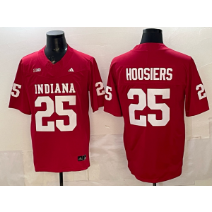 Indiana Hoosiers 25 Hoosiers Red F.U.S.E. Vapor Limited Men Jersey