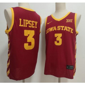 Iowa State Cyclones 3 Tamin Lipsey Red Vapor Limited Men Jersey