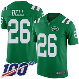 Jets #26 Le'Veon Bell Green Men's Stitched Football Limited Rush