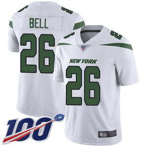 Jets #26 Le'Veon Bell White Men's Stitched Football 100th Season