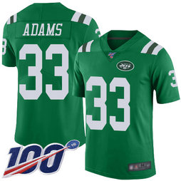 Jets #33 Jamal Adams Green Men's Stitched Football Limited Rush