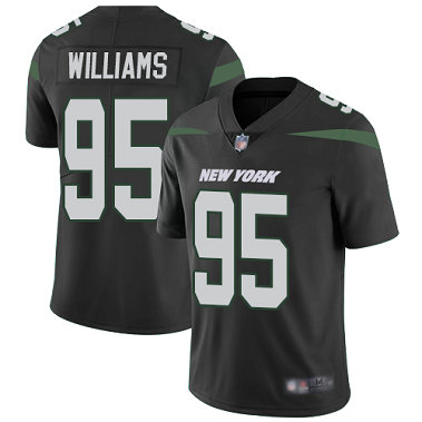 Jets #95 Quinnen Williams Olive Camo Men's Stitched Football Limited 2017 Salute To Service Jersey