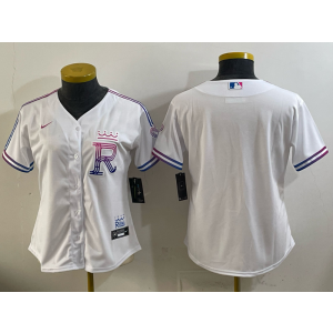 Kansas City Royals Blank White 2026 City Connect Cool Base Women Jersey Kansas City Royals Blank White 2026 City Connect Cool Base Women Jersey