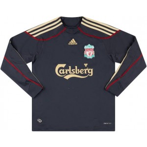 Liverpool 09-10 Long Sleeve Soccer Men Jersey