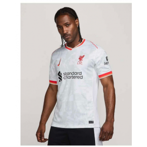 Liverpool White Soccer Men Jersey