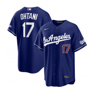 Los Angeles Dodgers 17 Shohei Ohtani Royal Alternate Stadium Cool Base Men Jersey