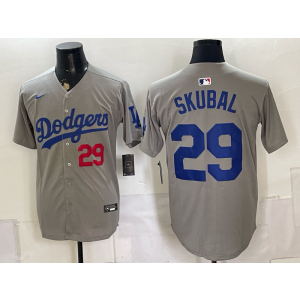 Los Angeles Dodgers 29 Skubal Grey Men Jersey