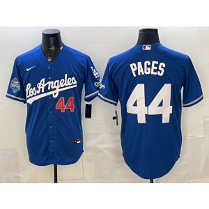 Los Angeles Dodgers 44 Pages Blue Champion Alternate Stadium Cool Base Men Jersey