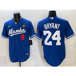 Los Angeles Dodgers 8 & 24 Kobe Bryant Blue Jersey
