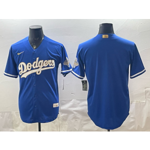 Los Angeles Dodgers Blank 2026 Blue Gold Champion Cool Base Men Jersey