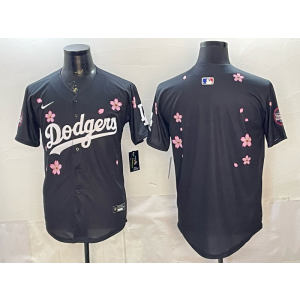 Los Angeles Dodgers Blank Black Tokyo World Series Cool Base Men Jersey