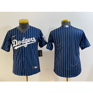 Los Angeles Dodgers Blank Blue Cool Base Youth Jersey